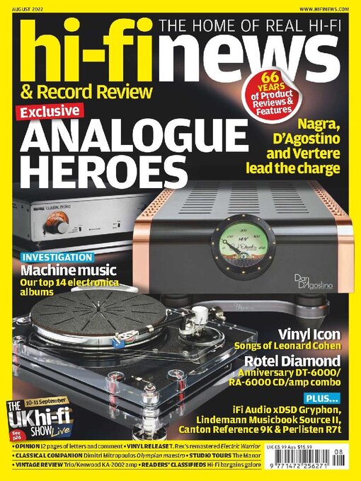 Title details for Hi Fi News by AV Tech Media Ltd - Available